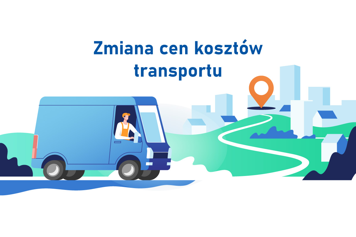 Zmiana cen kosztów transportu