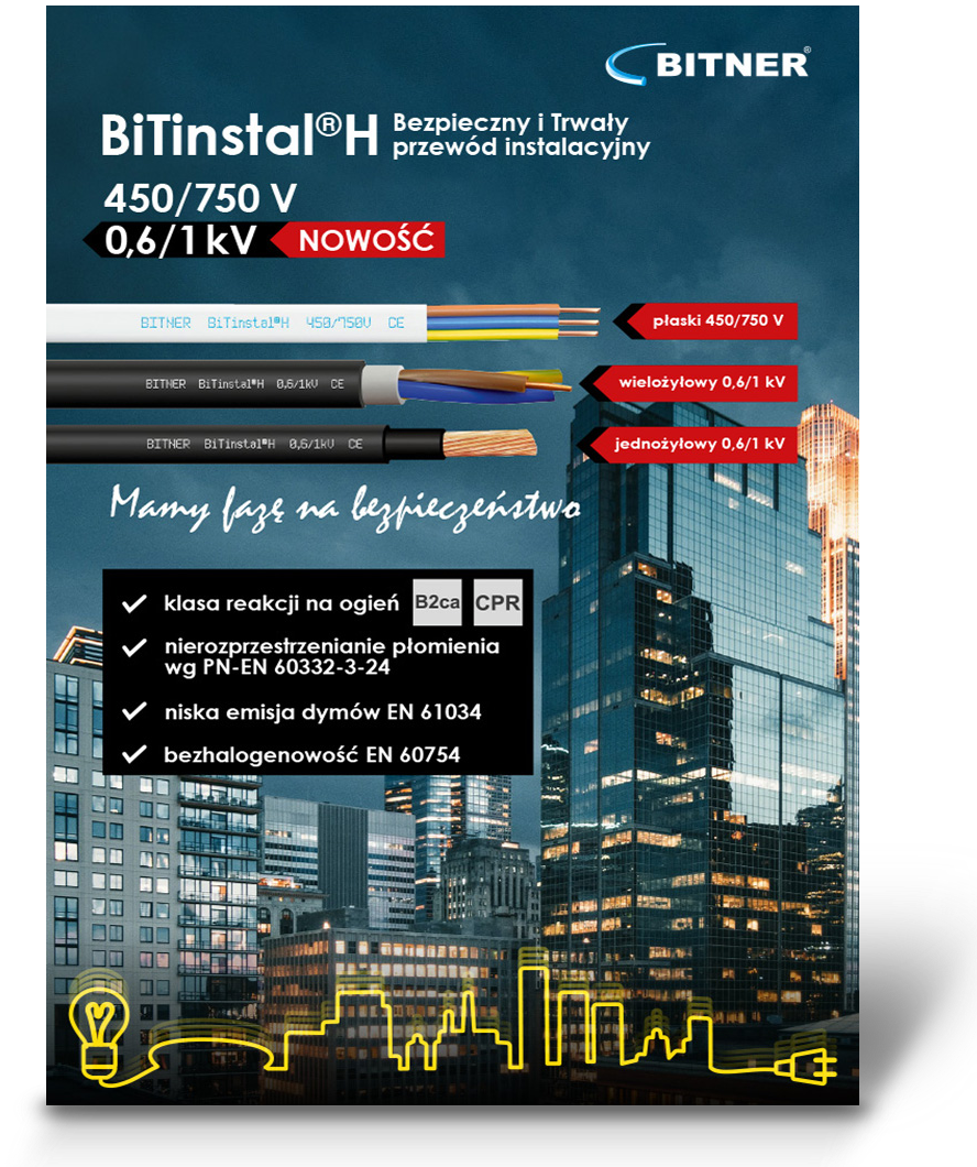 BiTinstal®H – przewód instalacyjny o klasie B2ca